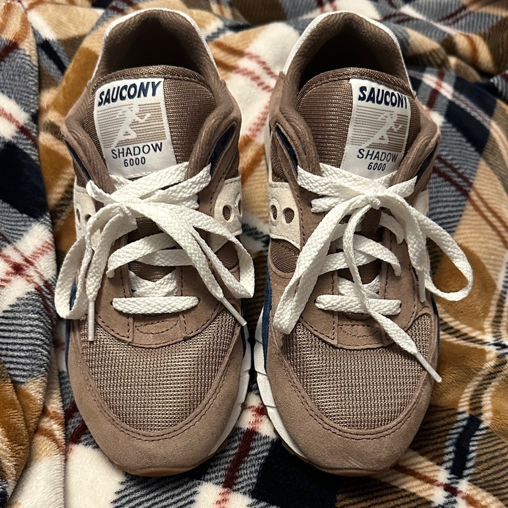 Saucony Shadow 6000 Men's Brown Sneakers 7m 8.5w